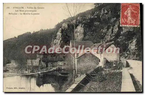 Cartes postales Avallon Vallee du Cousin Les Sites pittoresques Meluzien Le Moulin Gayenne