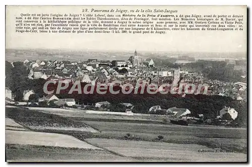 Cartes postales Panorama de Joigny Vu de la cote Saint Jacques