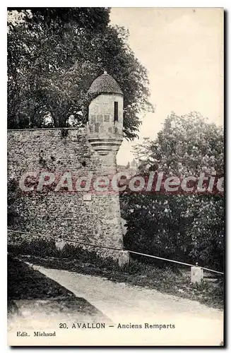 Cartes postales Avallon Anciens Remparts