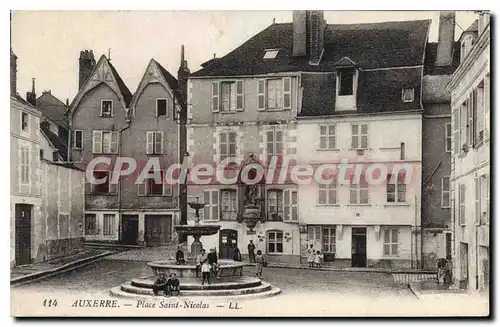 Cartes postales Auxerre Place Saint Nicolas