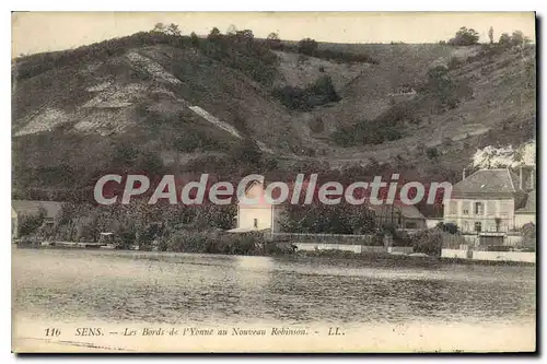 Ansichtskarte AK Sens Les Bords de L'Yonne au Nouveau Robinson