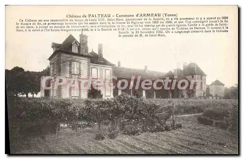 Ansichtskarte AK Chateau de Palteau Commune d Armeau Yonne