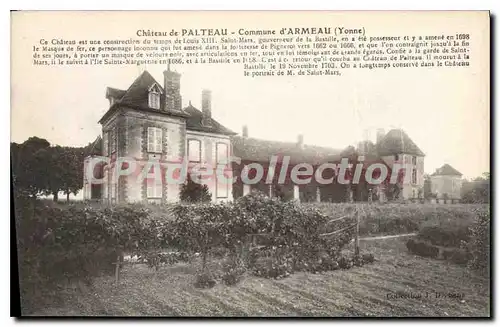 Cartes postales Chateau de Palteau Commune d Armeau Yonne