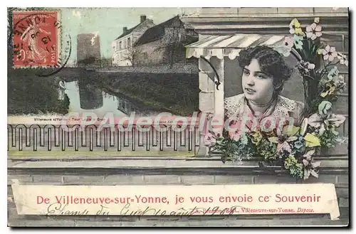 Cartes postales De Villeneuve sur Yonne Je vous envoie ce Souvenir