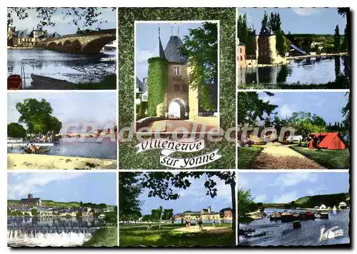 Moderne Karte La Vallee de L'Yonne Villeneuve sur Yonne