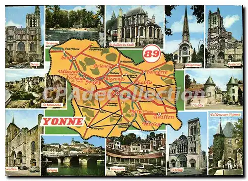 Cartes postales moderne Les Departements Francais L'Yonne