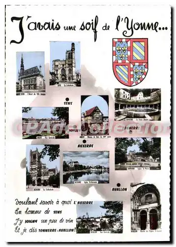 Cartes postales moderne J'Avais une soif de L'Yonne