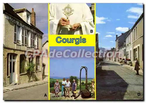 Moderne Karte Courgis Yonne