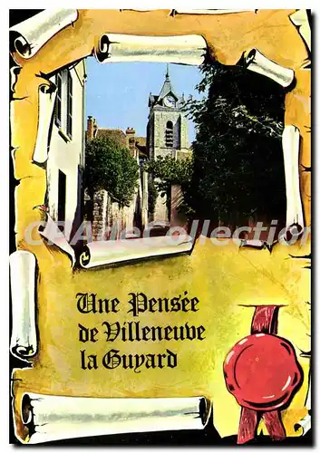 Cartes postales moderne Une Pensee de Villeneuve la Guyard Yonne L'Eglise