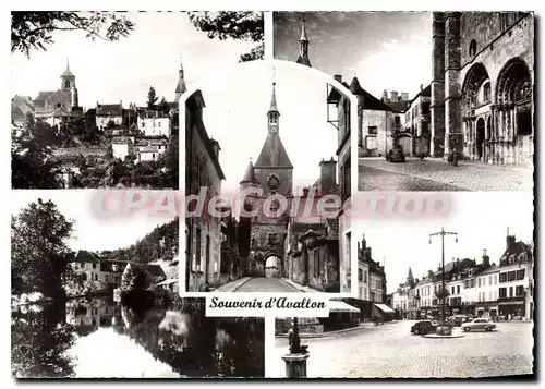 Cartes postales moderne Avallon Yonne L'Eglise et le Beffroi