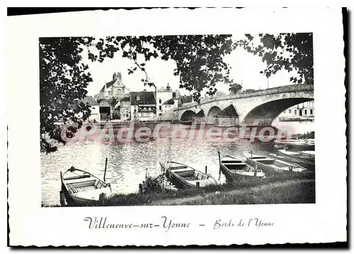 Cartes postales moderne Villeneuve sur Yonne Bords de l'Yonne