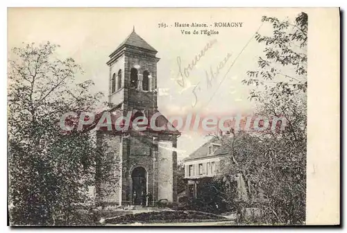 Cartes postales Haute Alsace Romagny vue de l'Eglise