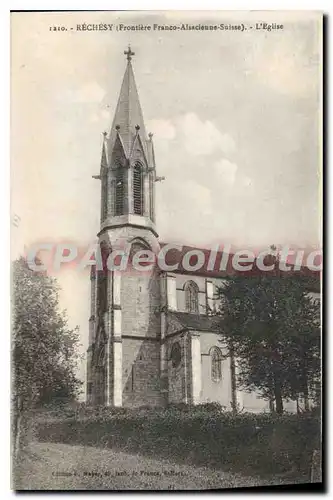 Cartes postales Rechesy Frontiere Franco Alsacienne Suisse L'Eglise