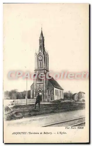 Cartes postales Anjoutey Territoire de Belfort L'Eglise