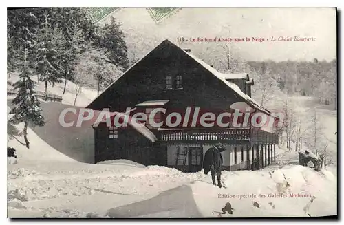 Cartes postales Le Ballon d'Alsace sour la Neige Le Chalet Bonaparte