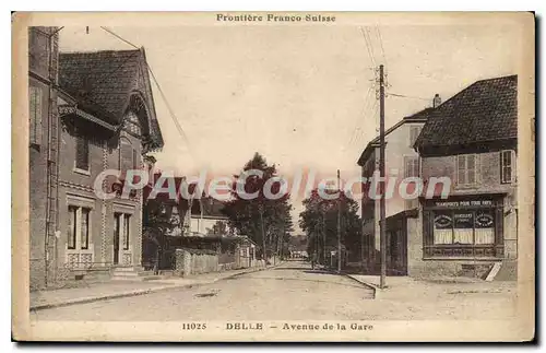 Cartes postales Frontiere Franco Suisse Delle Avenue de la Gare