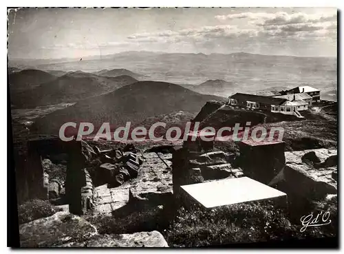 Cartes postales moderne L'Auvergne Sommet du Puy de Dome Ruines du Temple de Mercure et Chaine des Puys Sud