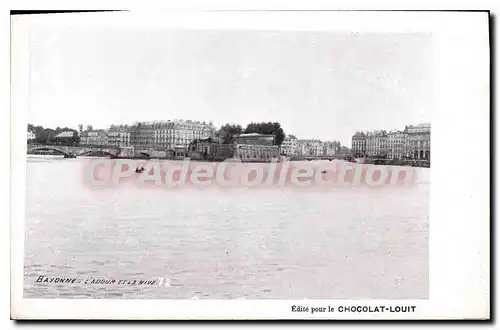 Ansichtskarte AK Bayonne L'Adour et la Nive