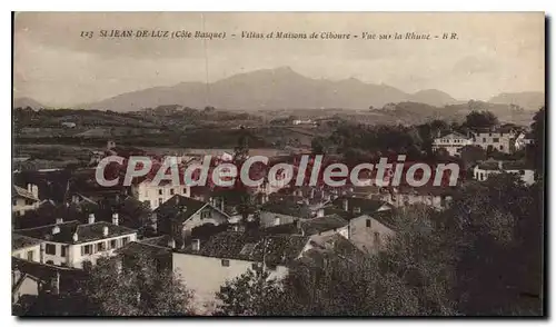 Ansichtskarte AK St Jean de Luz Cote Basque Villas et Maisons de Ciboure vue sur la Rhune