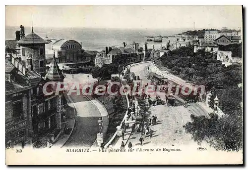 Cartes postales Biarritz vue generale sur l'Avenue de Bayonne