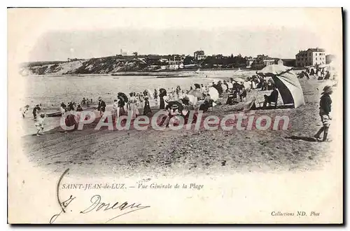 Cartes postales Saint Jean de Luz vue Generale de la Plage