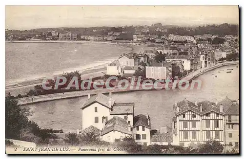 Ansichtskarte AK Saint Jean de Luz Panorama Pris de Ciboure