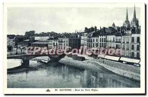 Ansichtskarte AK Bayonne Quai du Pont Majou