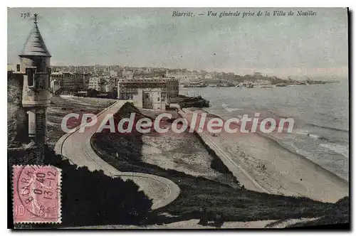 Ansichtskarte AK Biarritz vue generale prise de la Villa de Novilles