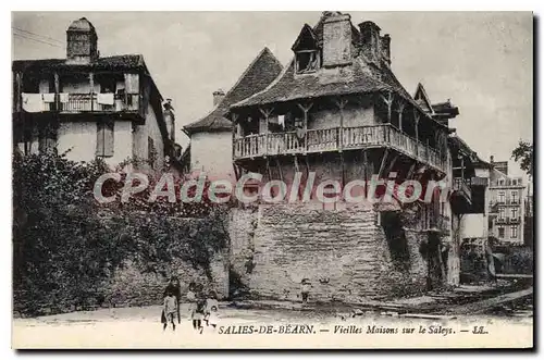 Cartes postales Salies de Bearn Vieilles Maisons sur le Saleys