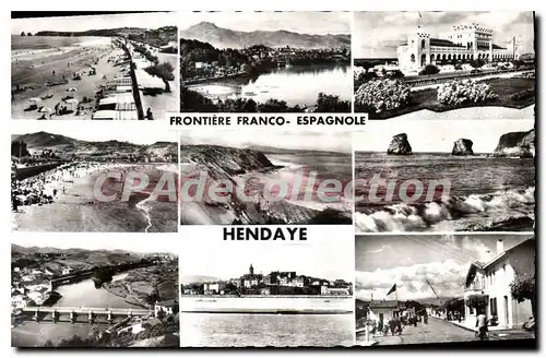 Ansichtskarte AK Frontiere Franco Espagnole Hendaye