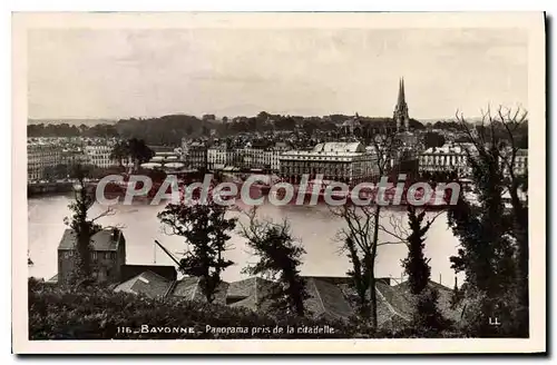 Cartes postales Bayonne Panorama pris de la Citadelle