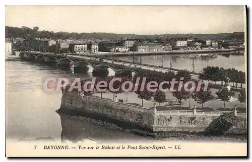 Ansichtskarte AK Bayonne vue sur le Reduit et le Pont Saint Esprit