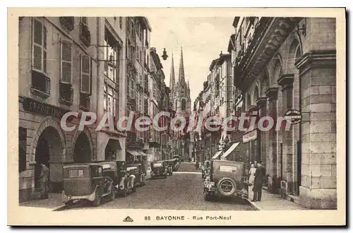 Cartes postales Bayonne Rue Port Neuf