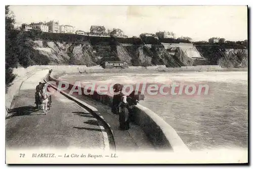 Cartes postales Biarritz La Cote des Basques