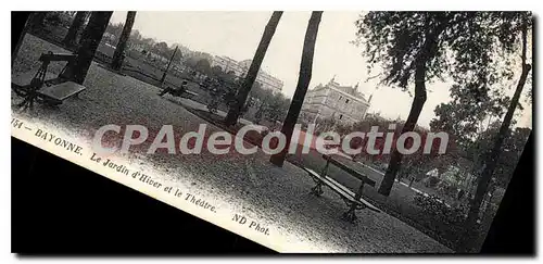 Cartes postales Bayonne Le Jardin d'Hiver et le Theatre