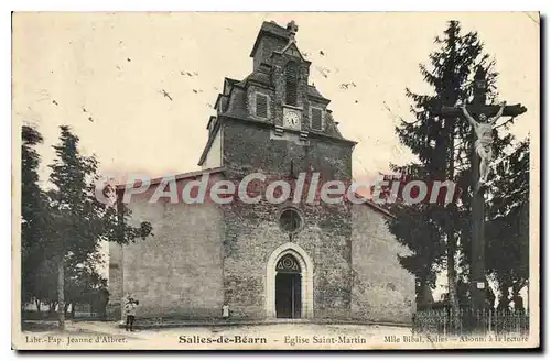 Ansichtskarte AK Salies de Bearn Eglise Saint Martin