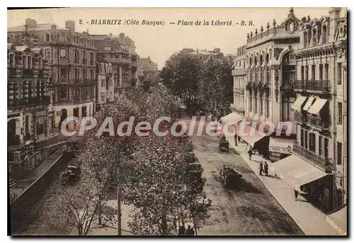 Cartes postales Biarritz Cote Basque Place de la Liberte B R