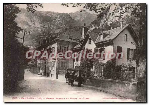 Ansichtskarte AK Eaux Chaudes Maison Aspadie et Route de Gazas