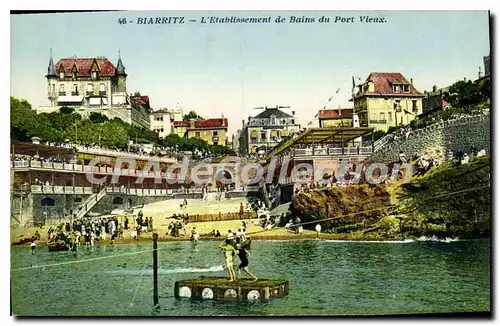 Cartes postales Biarritz L'Etablissement de Bains du Port Vieux