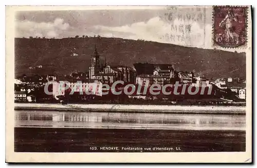 Cartes postales Hendaye Fontarabie vue d'Hendaye