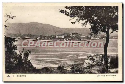 Cartes postales Hendaye vue vers Fontarabie