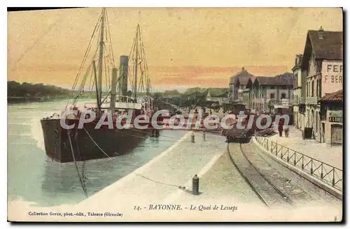 Cartes postales Bayonne Le Quai de Lesseps