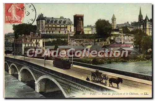 Cartes postales Pau Pont de Jurancon et le Chateau