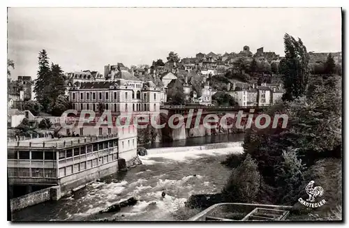 Cartes postales Oloron Basses Pyrenees Pont Sainte Claire sur le Gave d'Aspe Au Fond le Vieil Iluro