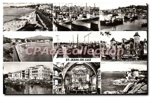 Cartes postales St Jean de Luz La Plage Le Port Ciboure Maison Louis