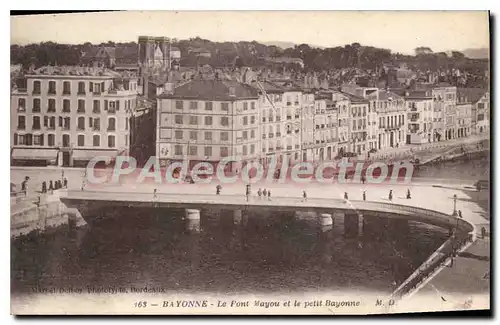 Ansichtskarte AK Bayonne Le Pont Mayou et le Petit Bayonne