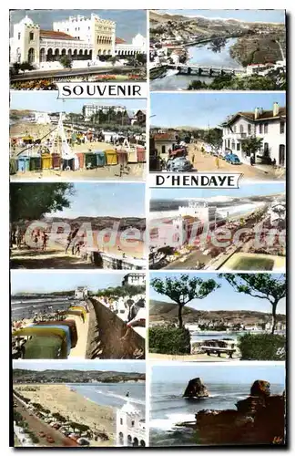 Cartes postales Souvenir d'Hendaye