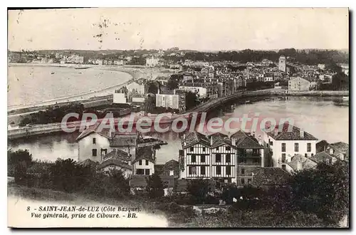 Ansichtskarte AK Saint Jean de Luz Cote Basque vue Generale Prise de Ciboure