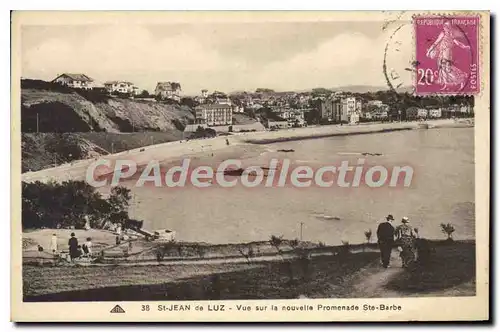 Cartes postales St Jean de Luz vue sur la nouvella Promenade Ste Barbe