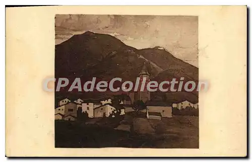 Cartes postales Ainhoa Le Village d'Apres le dessin de Ph Veyrin